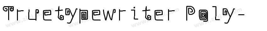 Truetypewriter Poly字体转换